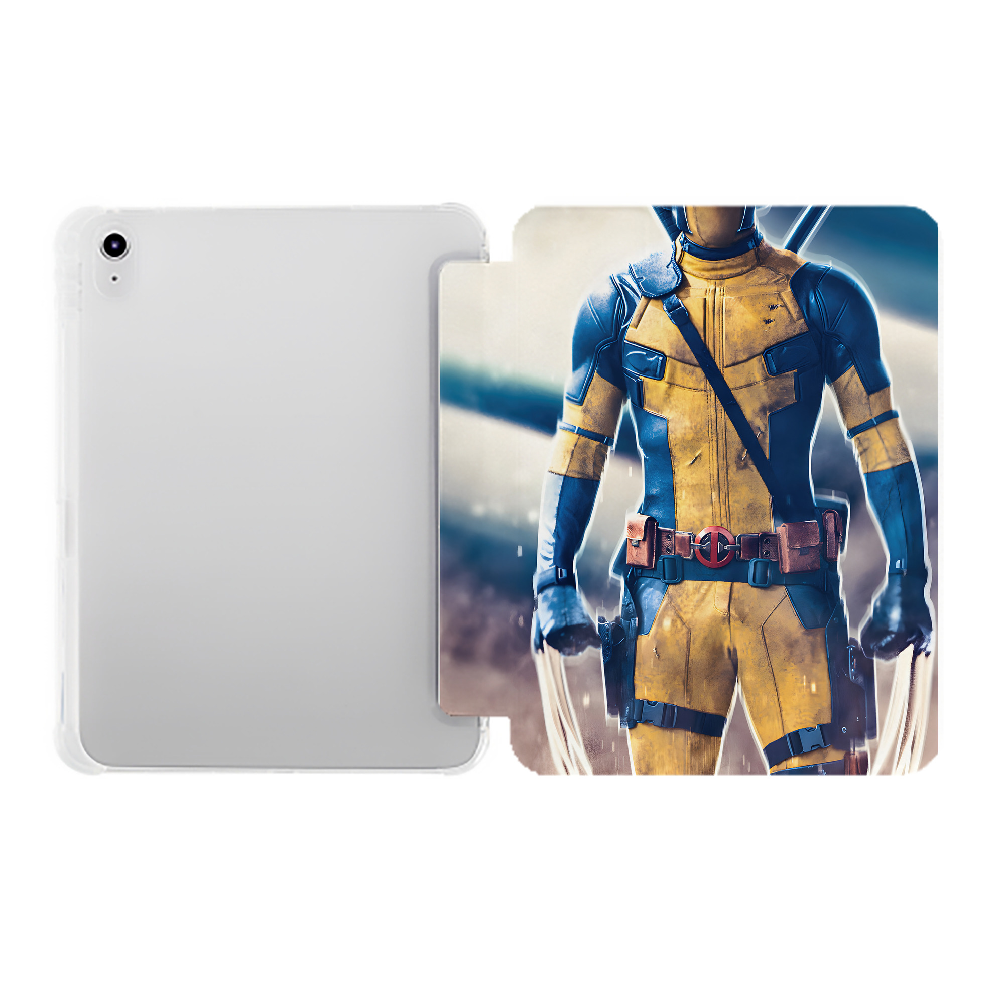 （画像用） アベンジャーズ The Avengers IPad ケース ペン収納付き 三つ折りスタンド PUレザー×シリコン 対応機種9.5/10.5/10.9インチ